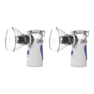 (2X) New Mesh Portable Travel Rechargeable Inhaler Nebulizer